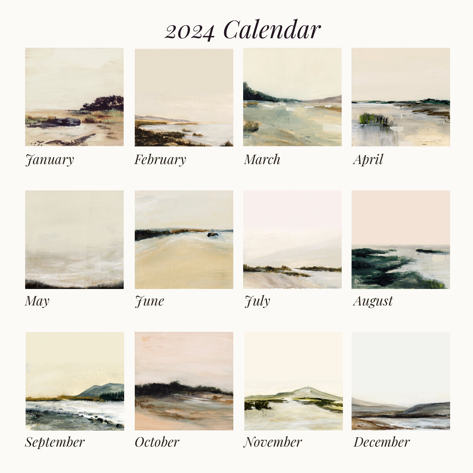 2024 Brass Desk Calendar