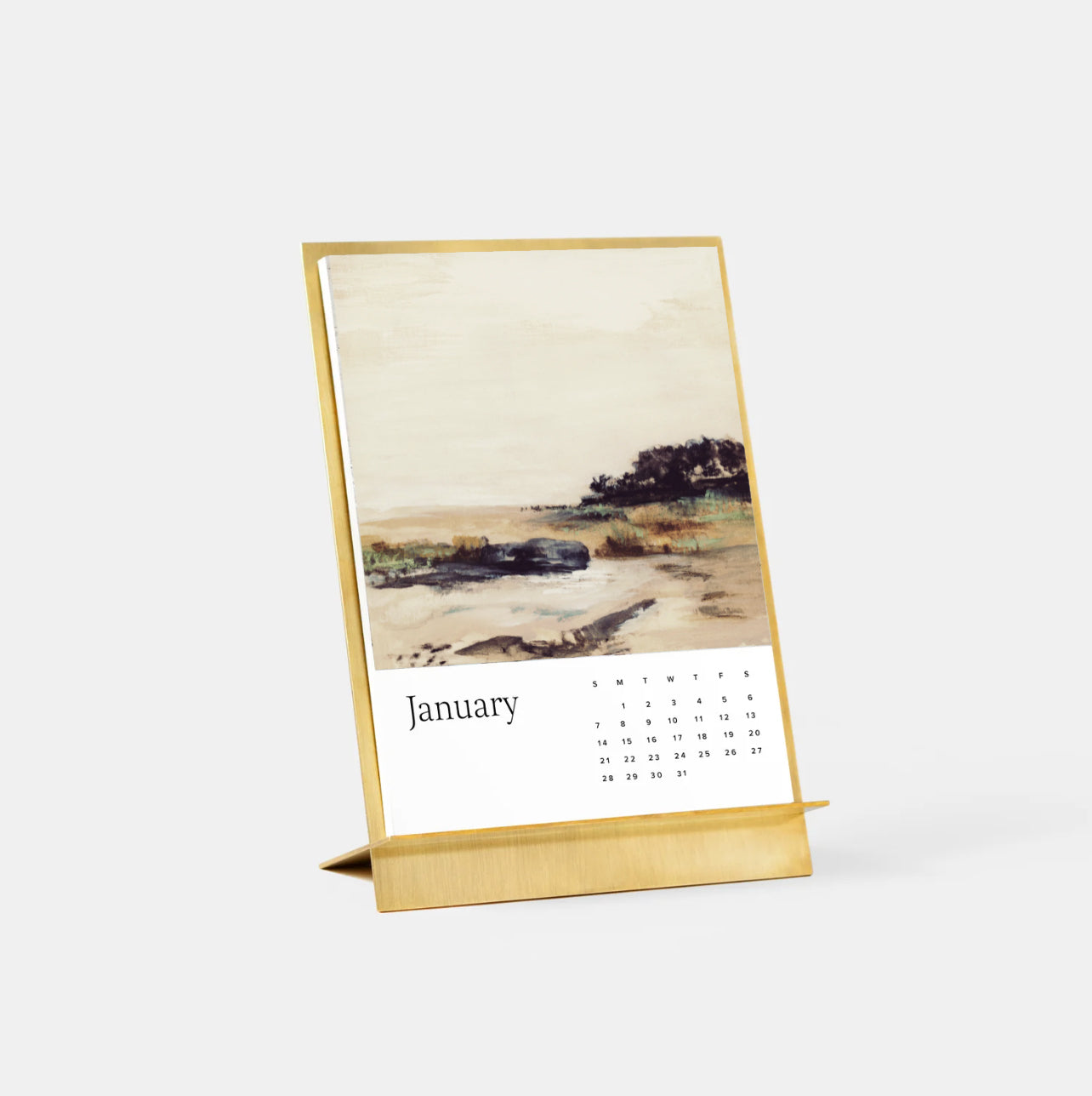 2024 Brass Desk Calendar