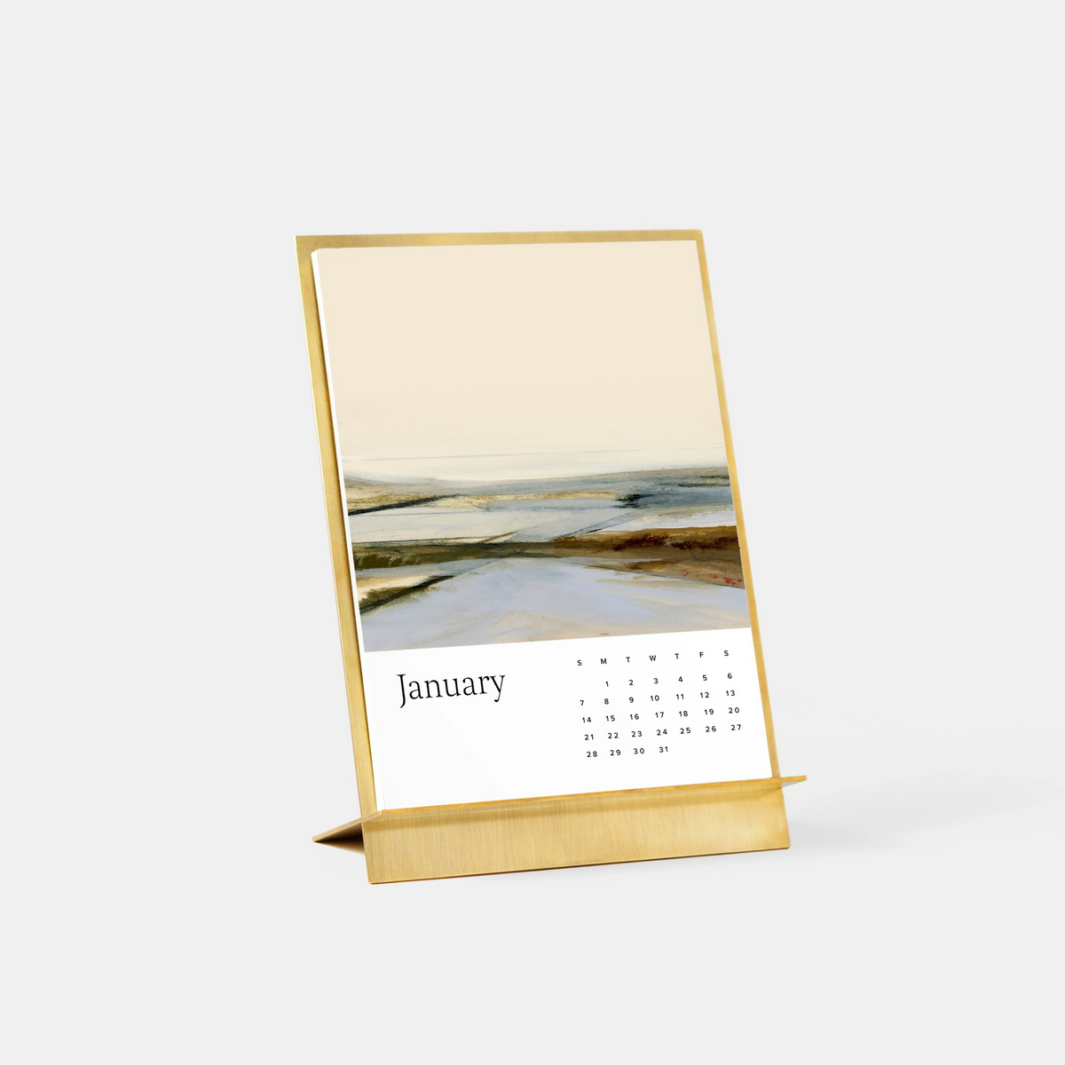 2027 Brass Desk Calendar