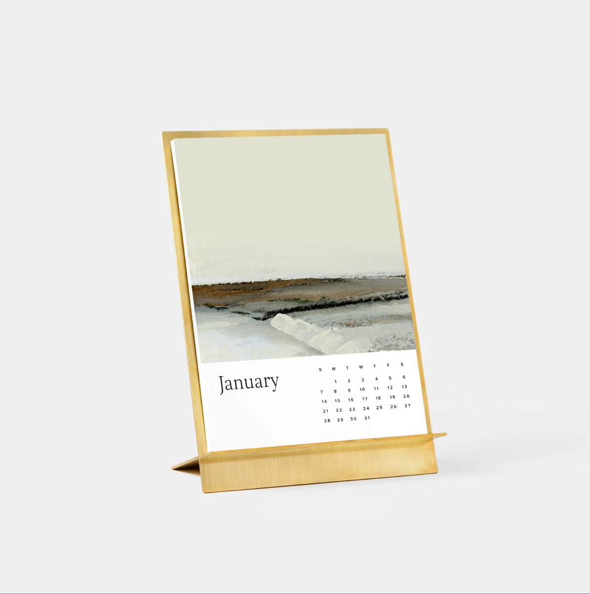 Pre-order 2026 Brass Desk Calendar